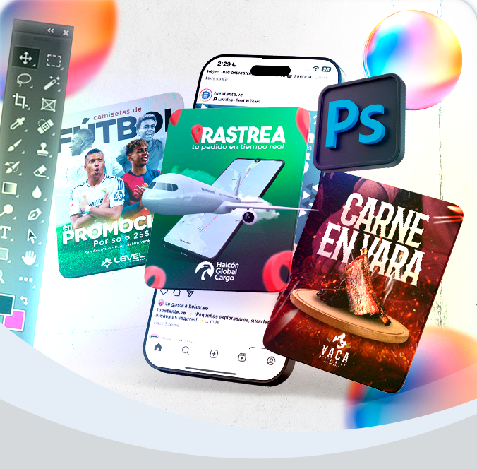 card-Diseño para Redes Sociales con Photoshop + IA